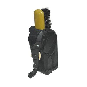 Vintage Beckhard Line Germany 1930s Carved Wood Elephant Shoe Brush Holder